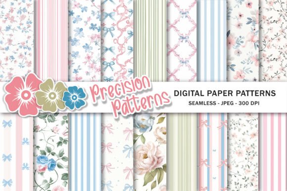 Download Grandmillenial Digital Paper Pack - Paper pack Collection