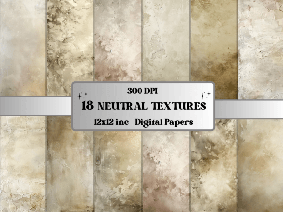 Download Neutral Textures Digital Paper Pack - Paper pack Collection