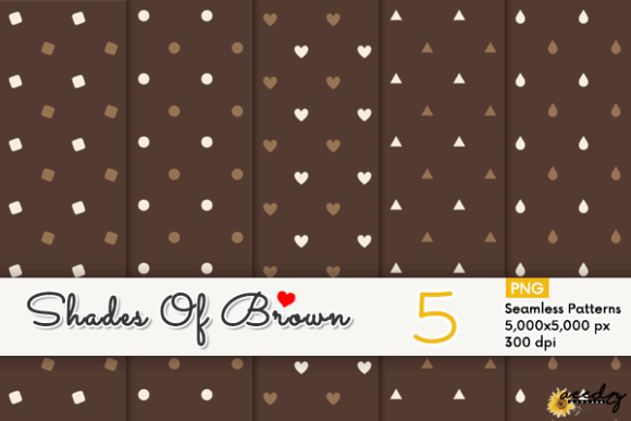 Download Shades of Brown Patterns Set - Brown Collection