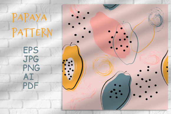 Download Seamless Fruit Papaya Pattern - Papaya Collection