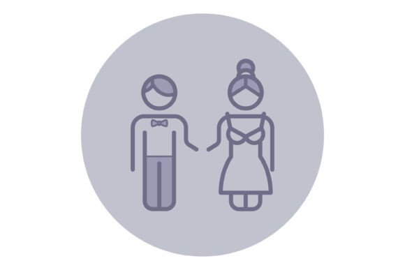 Download Wedding Couple Icon for Modern Designs - Premium Resources