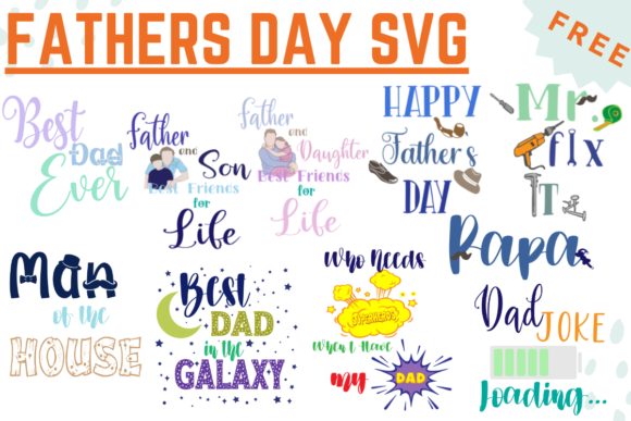 Download Fathers Day SVG Free - Premium Bundle