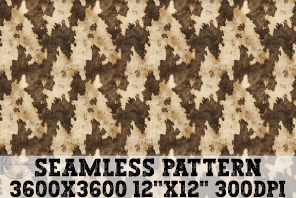 Download Brown &amp; Tan Cow Hide Seamless Pattern - Brown Collection