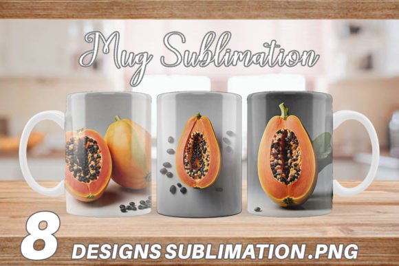 Download Mug Wrap Papaya Fruit - Papaya Collection