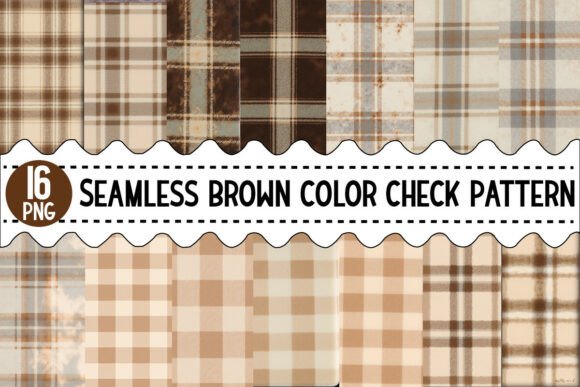 Download Seamless Brown Color Check Pattern - Brown Collection