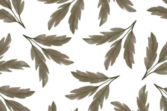 Download Brown Leaves Pattern for Fabric Design - Brown Collection