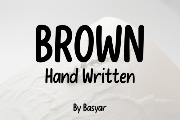 Download Brown Hand Written - Brown Collection