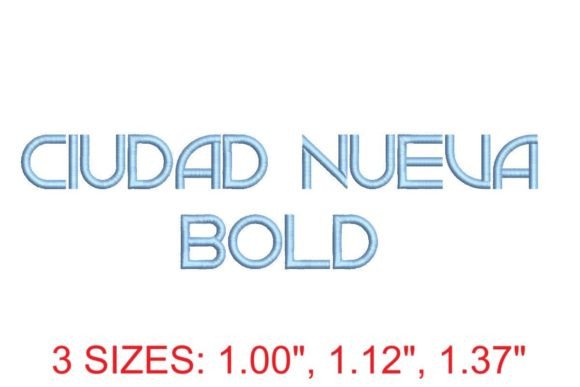 Download Ciudad Nueva Bold Embroidery Font - Dad Collection