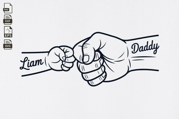 Download Father's Day Fist Bump Set, Dad Fist Bum - Premium Resources