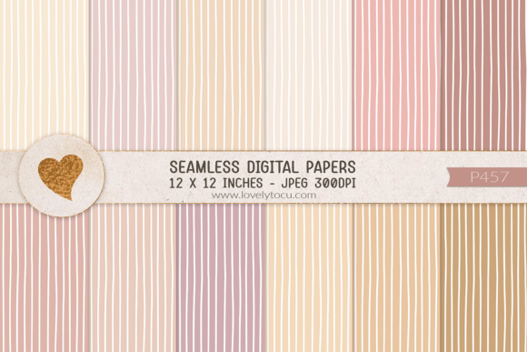 Download Pastel Stripes Seamless Paper Pack - Paper pack Collection