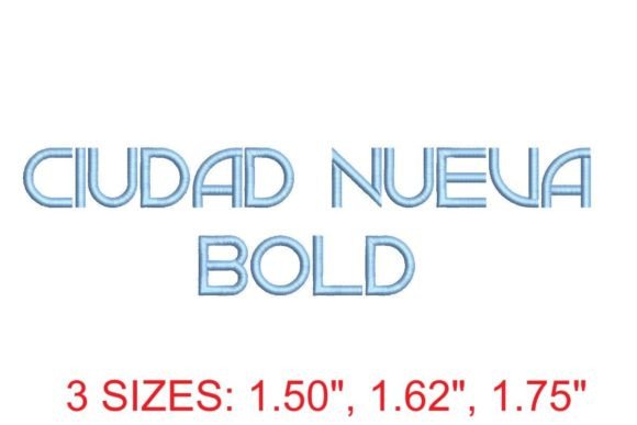 Download Ciudad Nueva Bold Embroidery Font - Dad Collection