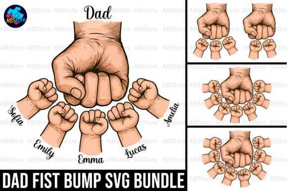 Download Father's Day Fist Bump SVG Bundle - Premium Resources
